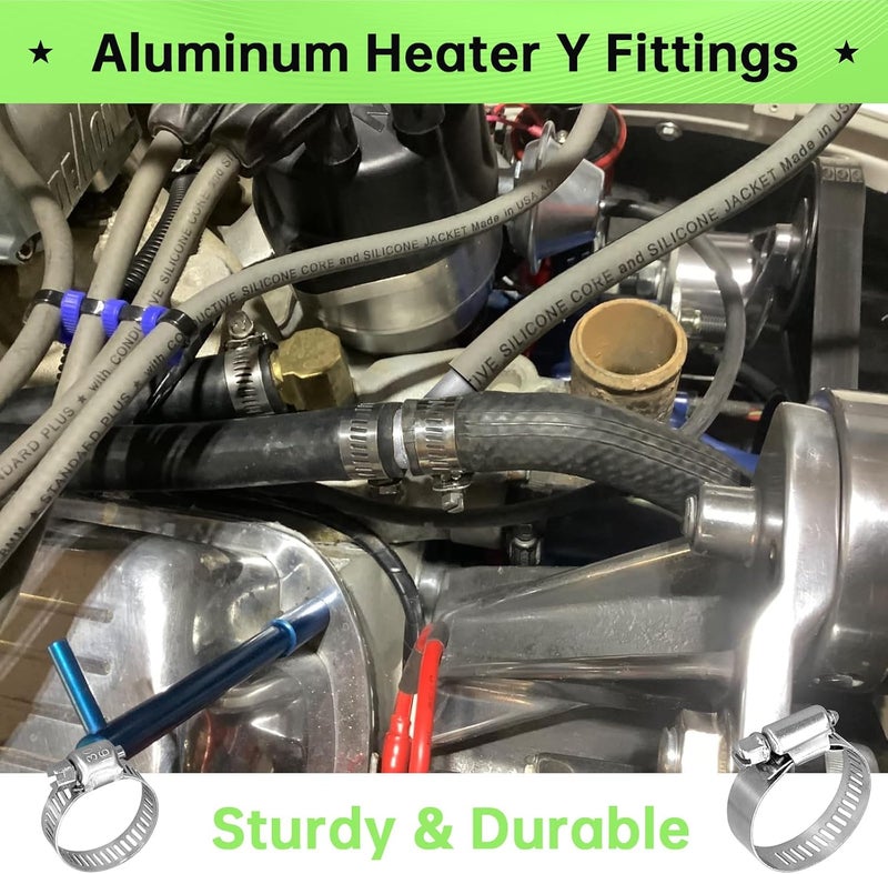 ForoGore GRT A Pair 1" to 5/8 CAB Heater Y Fitting UTV SXS RZR CAN AM Polaris - Image 4